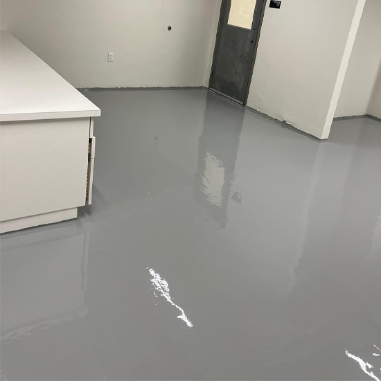 Home epoxy-floor-coating-application